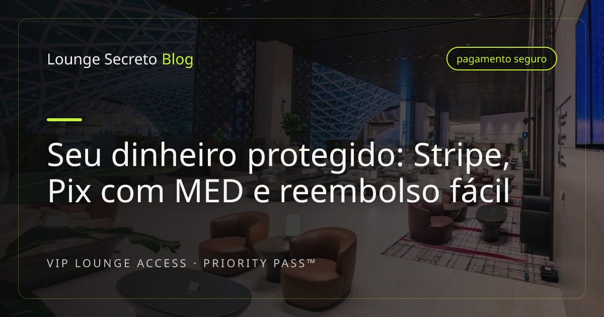 Cadeado sobre um cartão de crédito ao lado de um comprovante de pagamento, representando proteção financeira